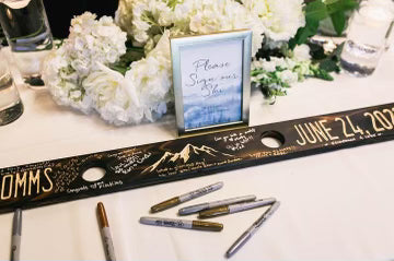 Engraved gift for her shot ski