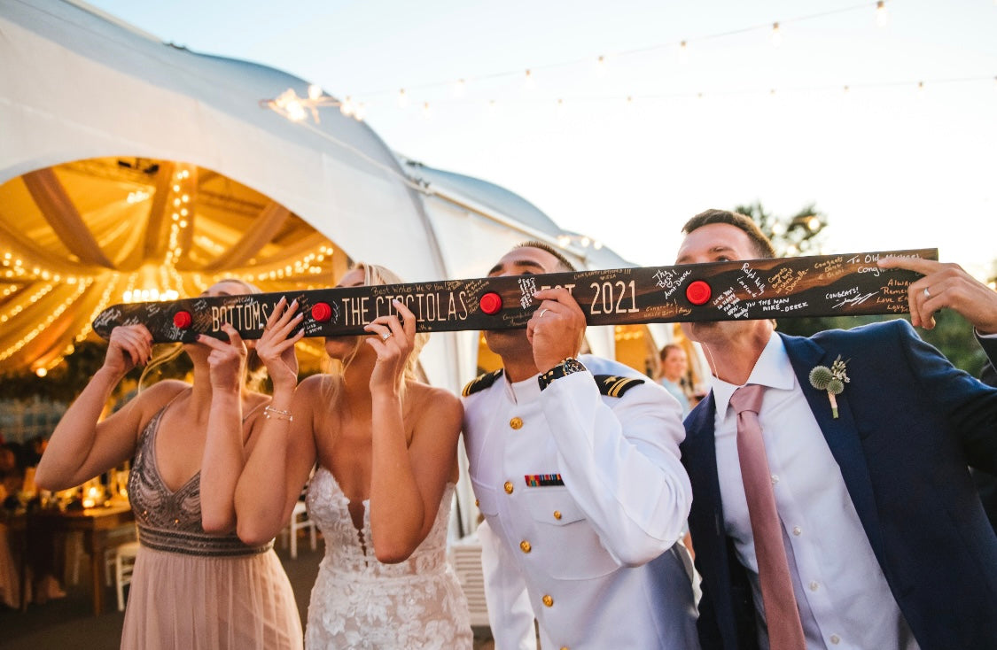 Personalized wedding party gifts Shot Ski