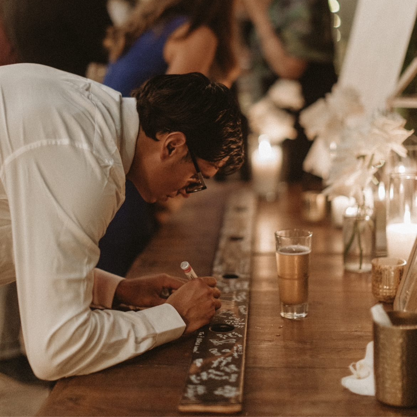 Large Wedding Shot Ski