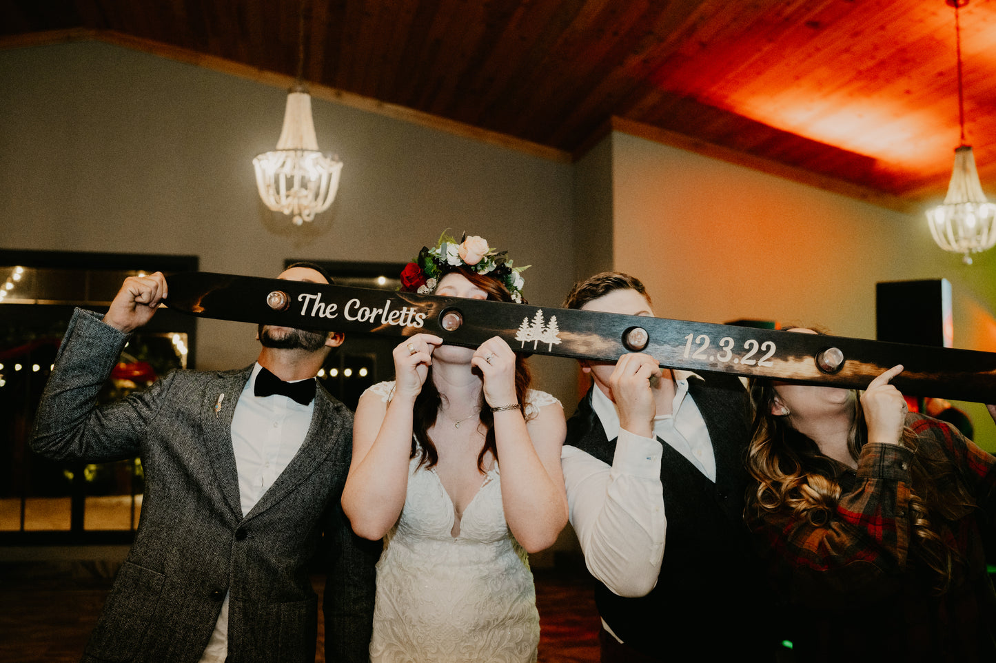 Large Wedding Shot Ski