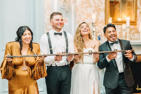 Large Wedding Shot Ski