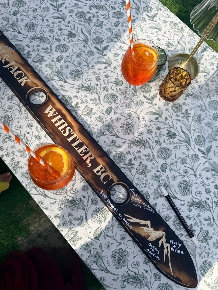 Large Wedding Shot Ski – Versatile Photo, Unity & Reception Accessory