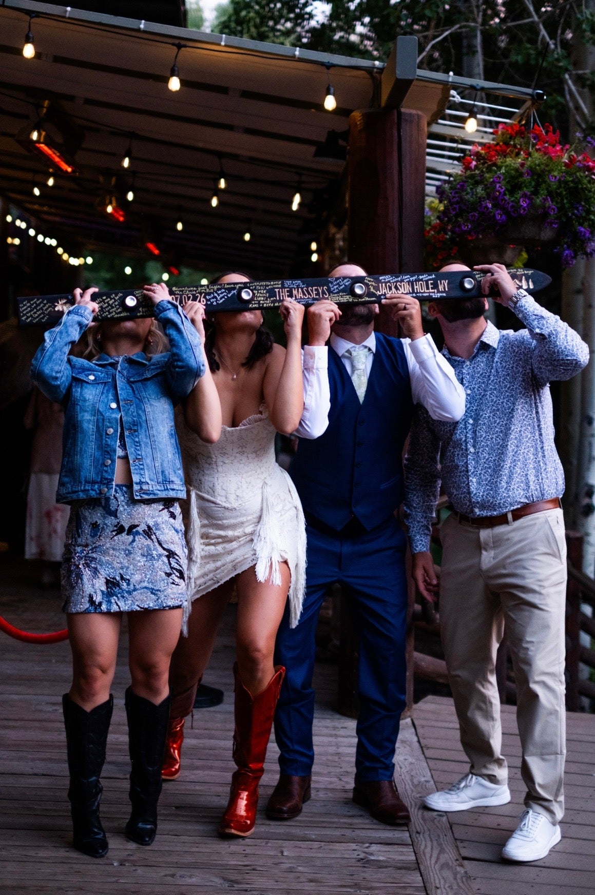 Large Wedding Shot Ski – Versatile Photo, Unity & Reception Accessory
