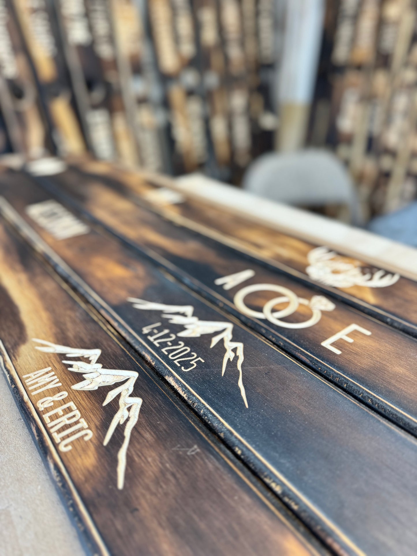 Custom Signing Board Ski - Without the Holes!