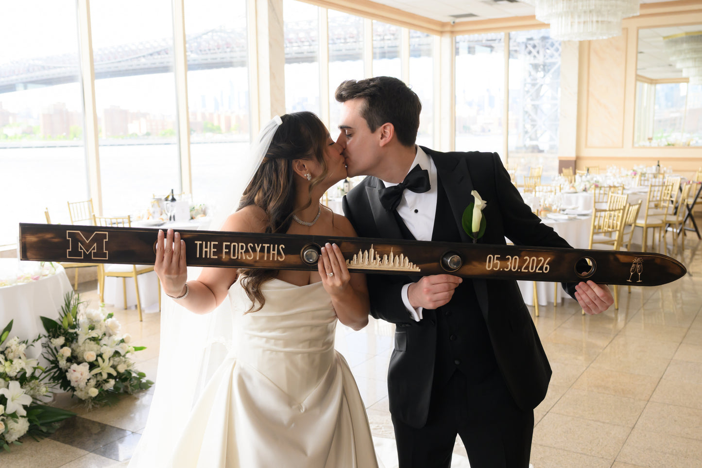 Large Wedding Shot Ski – Versatile Photo, Unity & Reception Accessory