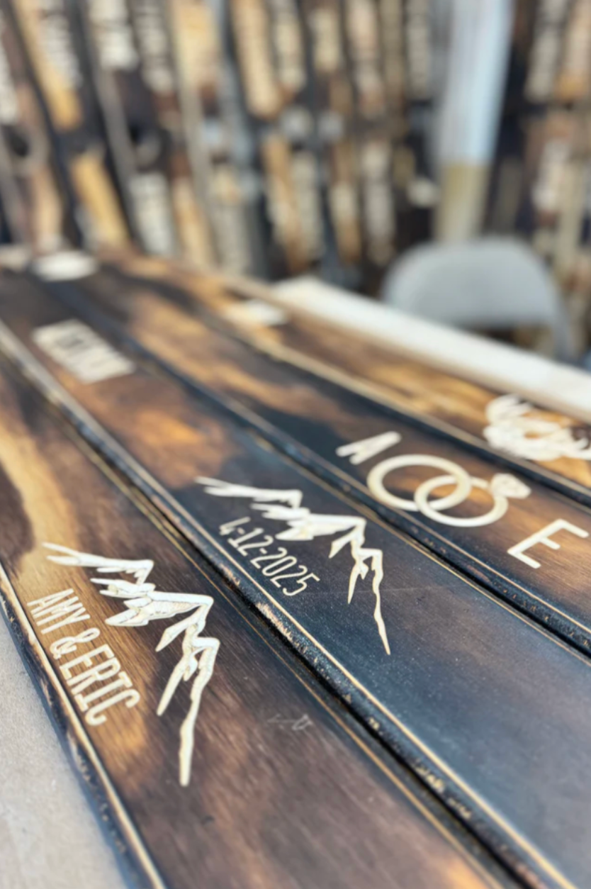 Custom Signing Board Ski - Without the Holes!