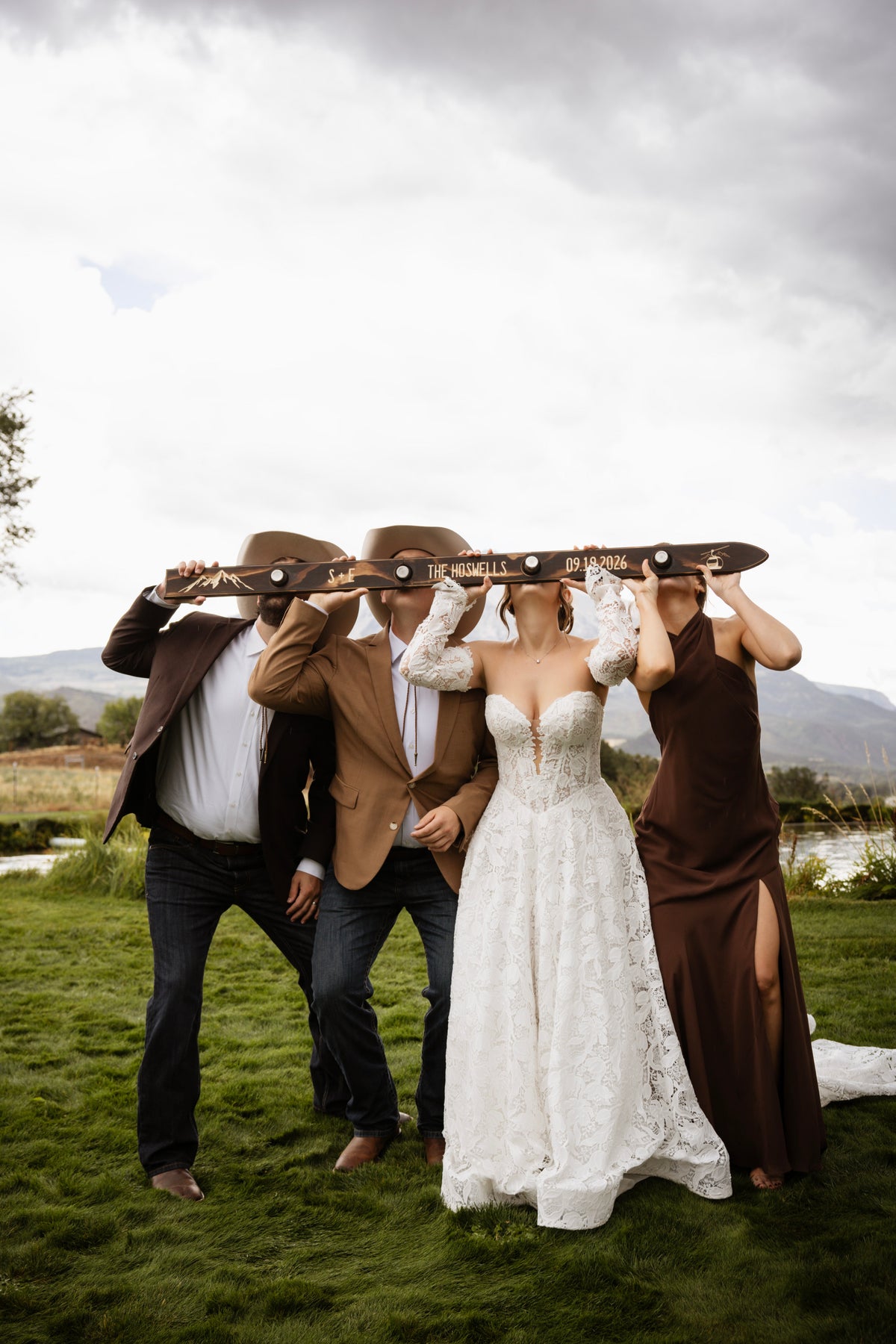 Large Wedding Shot Ski – Versatile Photo, Unity & Reception Accessory
