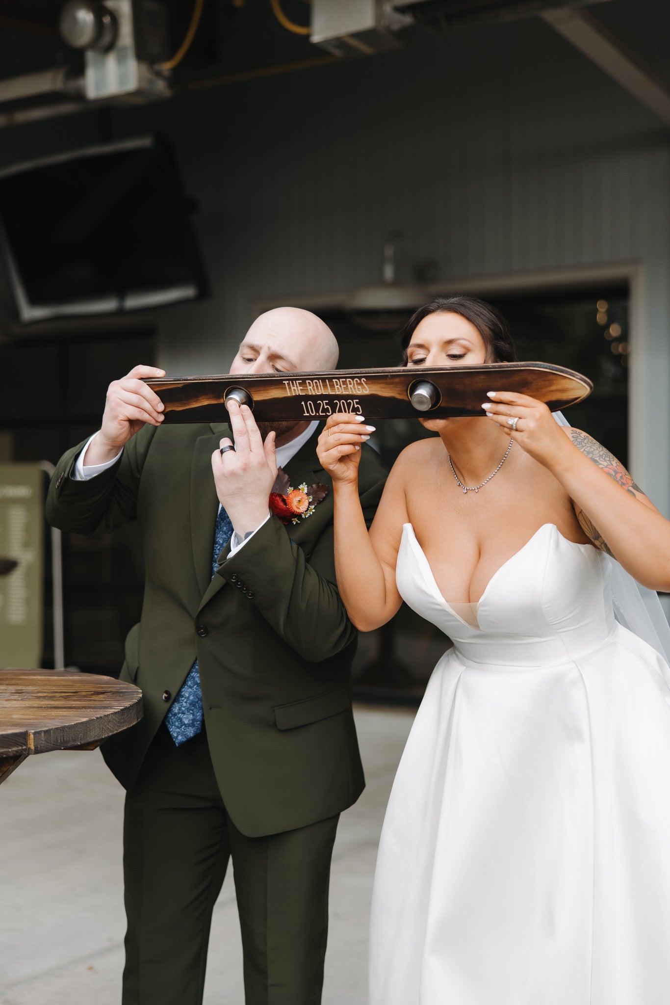 Mini Wedding Shot Ski – Versatile Photo, Unity & Reception Accessory