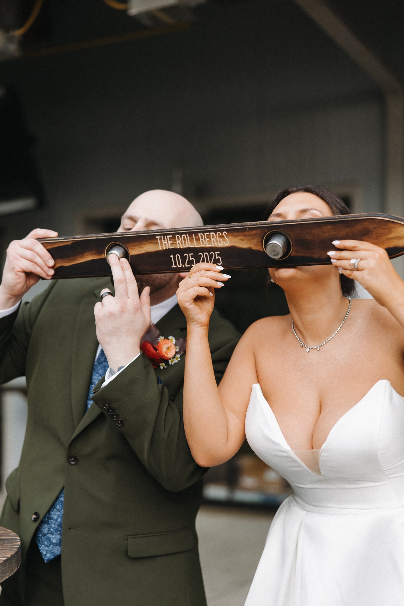 Mini Wedding Shot Ski – Versatile Photo, Unity & Reception Accessory