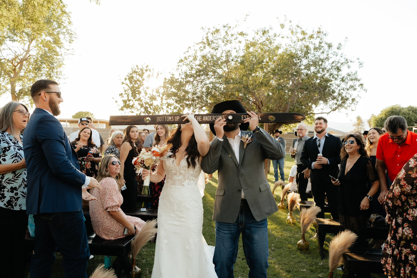 Large Wedding Shot Ski